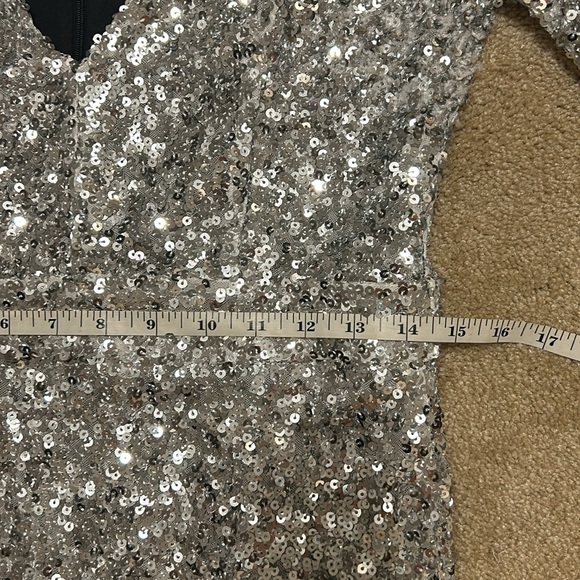 Lulus Silver Sequin Mini Dress - Picture 13 of 13